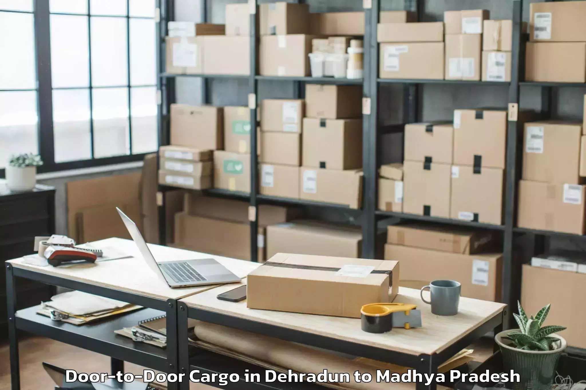 Book Dehradun to Goharganj Door To Door Cargo Online